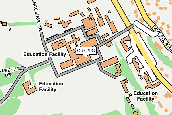 GU7 2DG map - OS OpenMap – Local (Ordnance Survey)
