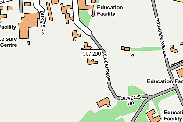 GU7 2DU map - OS OpenMap – Local (Ordnance Survey)