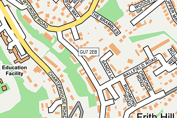 GU7 2EB map - OS OpenMap – Local (Ordnance Survey)