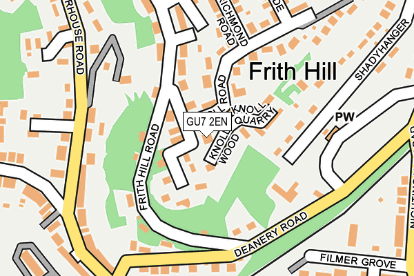 GU7 2EN map - OS OpenMap – Local (Ordnance Survey)