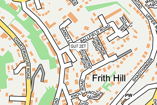 GU7 2ET map - OS OpenMap – Local (Ordnance Survey)