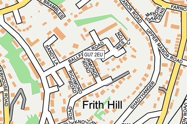 GU7 2EU map - OS OpenMap – Local (Ordnance Survey)