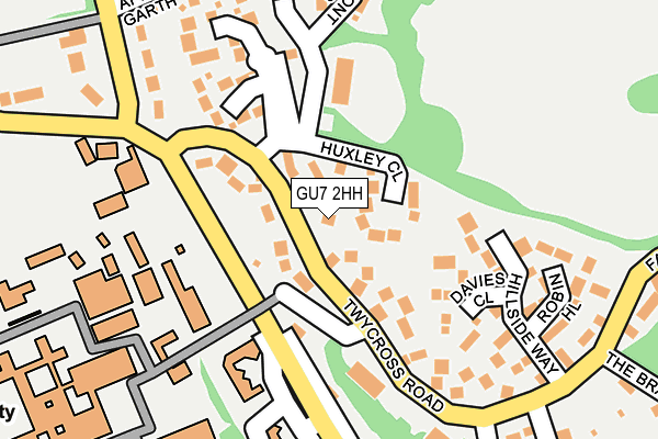 GU7 2HH map - OS OpenMap – Local (Ordnance Survey)