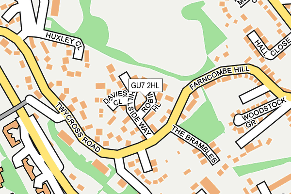 GU7 2HL map - OS OpenMap – Local (Ordnance Survey)