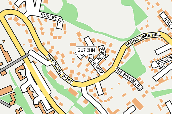 GU7 2HN map - OS OpenMap – Local (Ordnance Survey)
