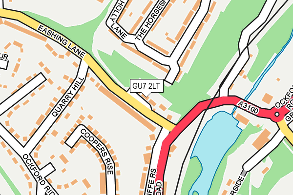 GU7 2LT map - OS OpenMap – Local (Ordnance Survey)