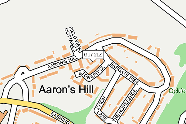 GU7 2LZ map - OS OpenMap – Local (Ordnance Survey)