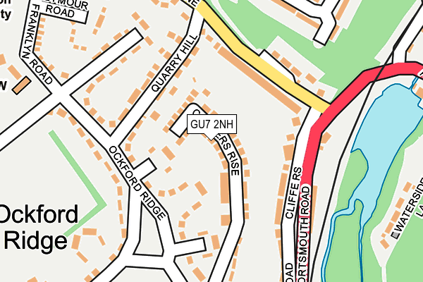 GU7 2NH map - OS OpenMap – Local (Ordnance Survey)
