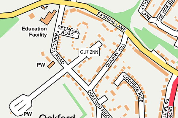 GU7 2NN map - OS OpenMap – Local (Ordnance Survey)