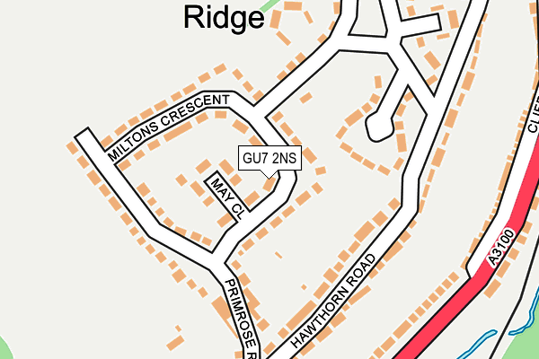 GU7 2NS map - OS OpenMap – Local (Ordnance Survey)