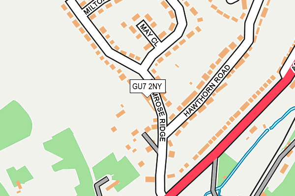 GU7 2NY map - OS OpenMap – Local (Ordnance Survey)
