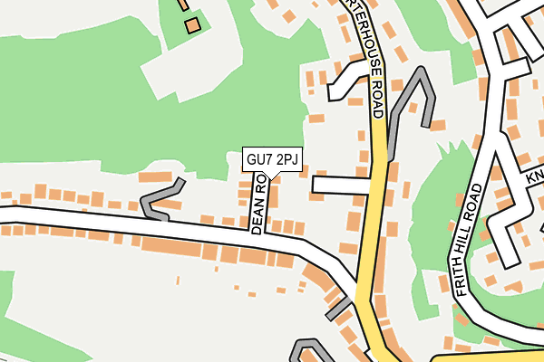 GU7 2PJ map - OS OpenMap – Local (Ordnance Survey)