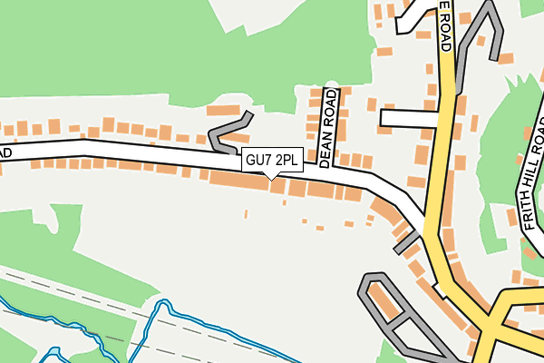 GU7 2PL map - OS OpenMap – Local (Ordnance Survey)