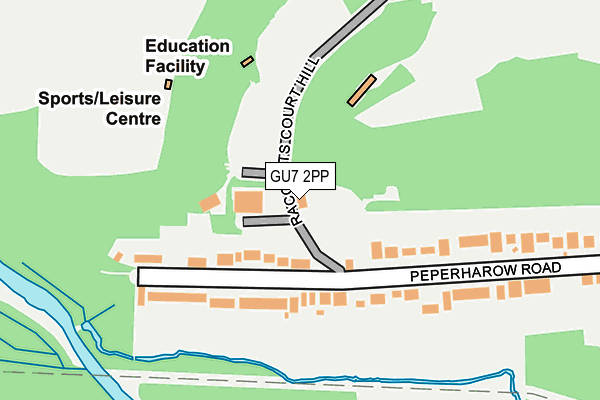 GU7 2PP map - OS OpenMap – Local (Ordnance Survey)