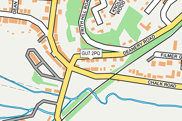 GU7 2PQ map - OS OpenMap – Local (Ordnance Survey)