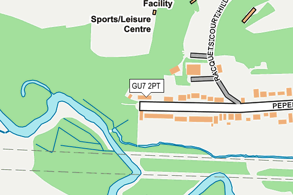 GU7 2PT map - OS OpenMap – Local (Ordnance Survey)