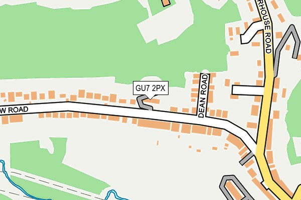 GU7 2PX map - OS OpenMap – Local (Ordnance Survey)