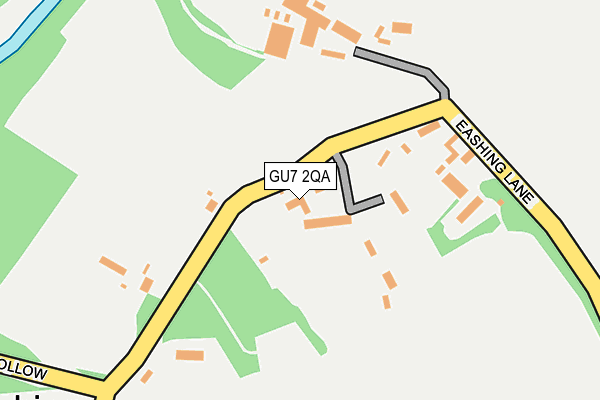 GU7 2QA map - OS OpenMap – Local (Ordnance Survey)