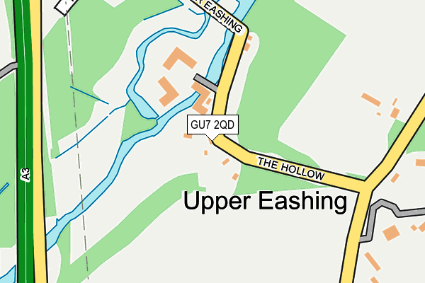 GU7 2QD map - OS OpenMap – Local (Ordnance Survey)