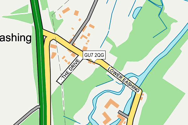 GU7 2QG map - OS OpenMap – Local (Ordnance Survey)