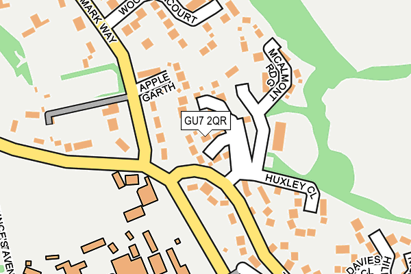 GU7 2QR map - OS OpenMap – Local (Ordnance Survey)