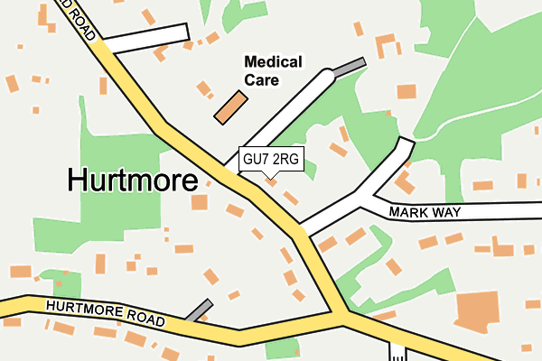 GU7 2RG map - OS OpenMap – Local (Ordnance Survey)