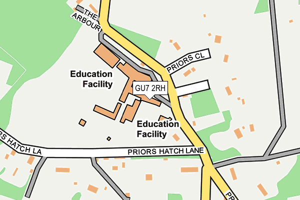 Map of PRIORS FIELD ENTERPRISES LIMITED at local scale