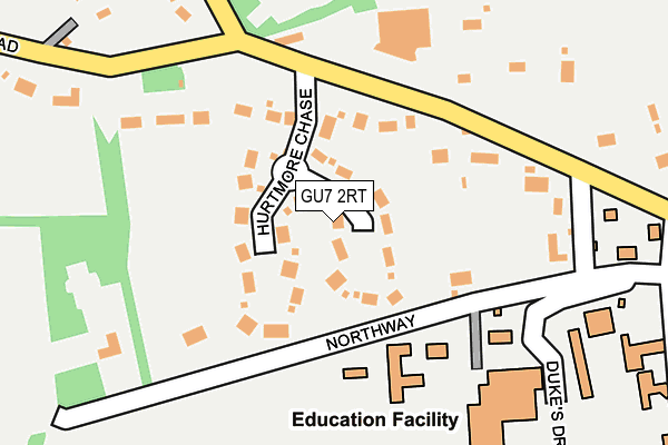 GU7 2RT map - OS OpenMap – Local (Ordnance Survey)