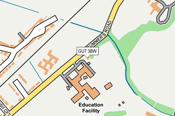 GU7 3BW map - OS OpenMap – Local (Ordnance Survey)