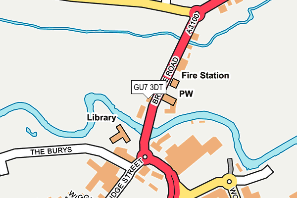 GU7 3DT map - OS OpenMap – Local (Ordnance Survey)