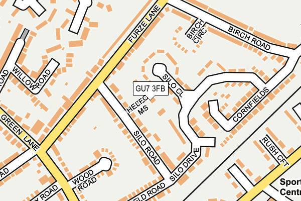 GU7 3FB map - OS OpenMap – Local (Ordnance Survey)