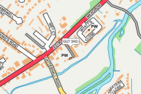 GU7 3HG map - OS OpenMap – Local (Ordnance Survey)