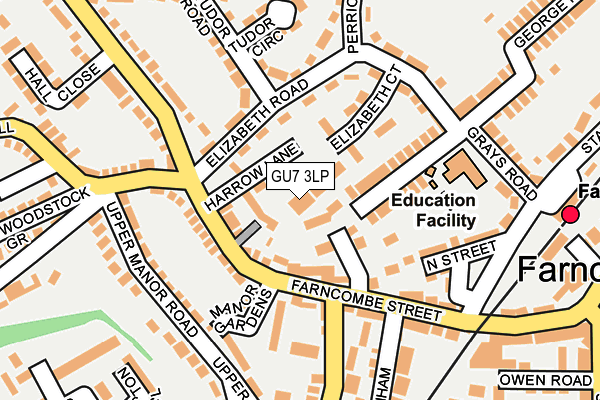 GU7 3LP map - OS OpenMap – Local (Ordnance Survey)