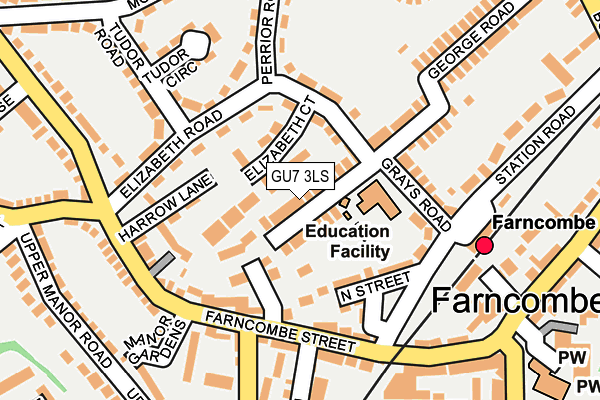GU7 3LS map - OS OpenMap – Local (Ordnance Survey)