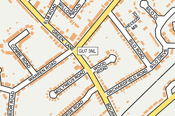 GU7 3NL map - OS OpenMap – Local (Ordnance Survey)