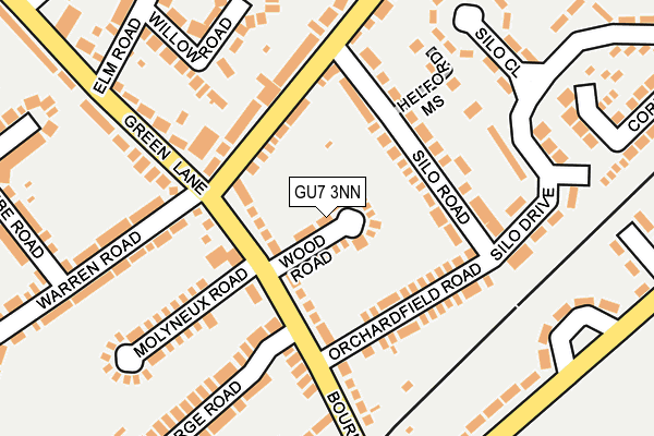 GU7 3NN map - OS OpenMap – Local (Ordnance Survey)