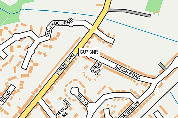 GU7 3NR map - OS OpenMap – Local (Ordnance Survey)