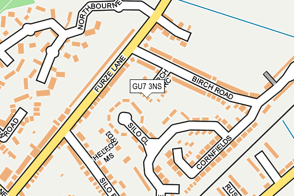 GU7 3NS map - OS OpenMap – Local (Ordnance Survey)