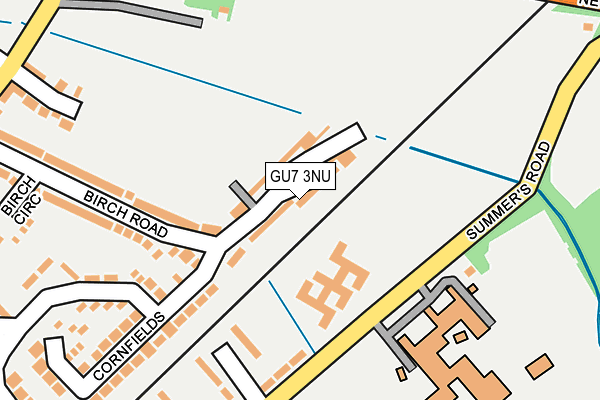 GU7 3NU map - OS OpenMap – Local (Ordnance Survey)