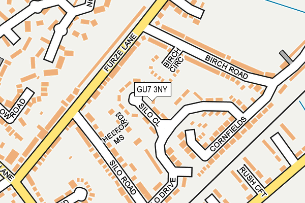 GU7 3NY map - OS OpenMap – Local (Ordnance Survey)
