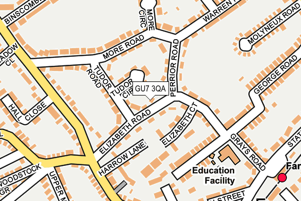 GU7 3QA map - OS OpenMap – Local (Ordnance Survey)