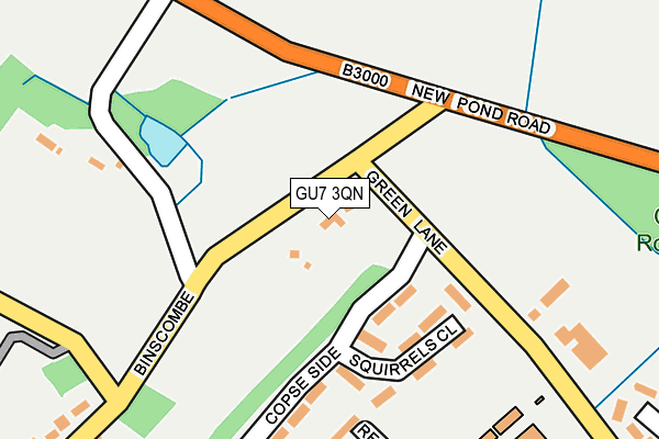 GU7 3QN map - OS OpenMap – Local (Ordnance Survey)