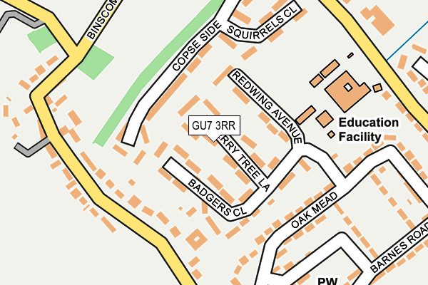 GU7 3RR map - OS OpenMap – Local (Ordnance Survey)