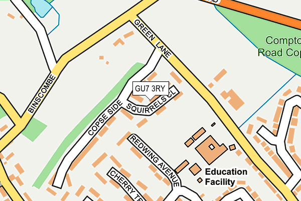 GU7 3RY map - OS OpenMap – Local (Ordnance Survey)