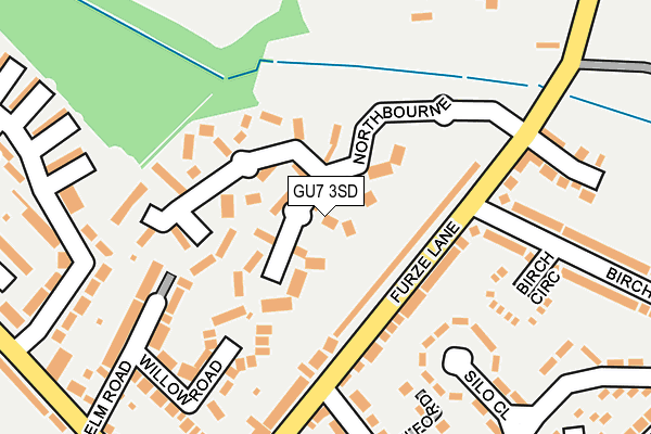 GU7 3SD map - OS OpenMap – Local (Ordnance Survey)