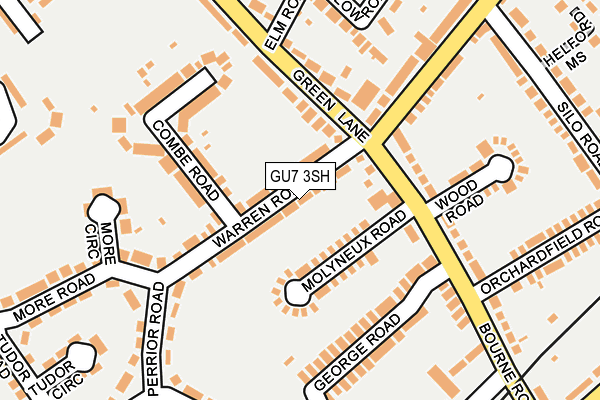GU7 3SH map - OS OpenMap – Local (Ordnance Survey)