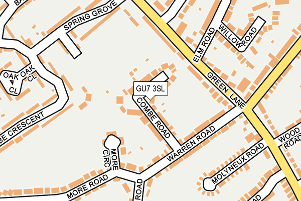 GU7 3SL map - OS OpenMap – Local (Ordnance Survey)