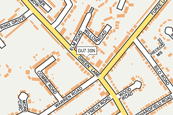 GU7 3SN map - OS OpenMap – Local (Ordnance Survey)