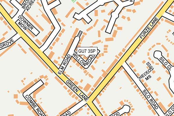 GU7 3SP map - OS OpenMap – Local (Ordnance Survey)