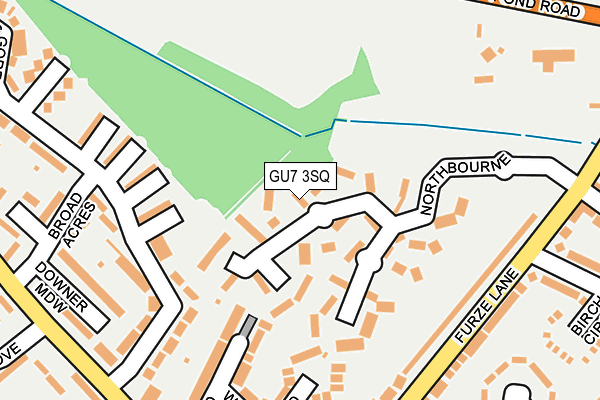 GU7 3SQ map - OS OpenMap – Local (Ordnance Survey)
